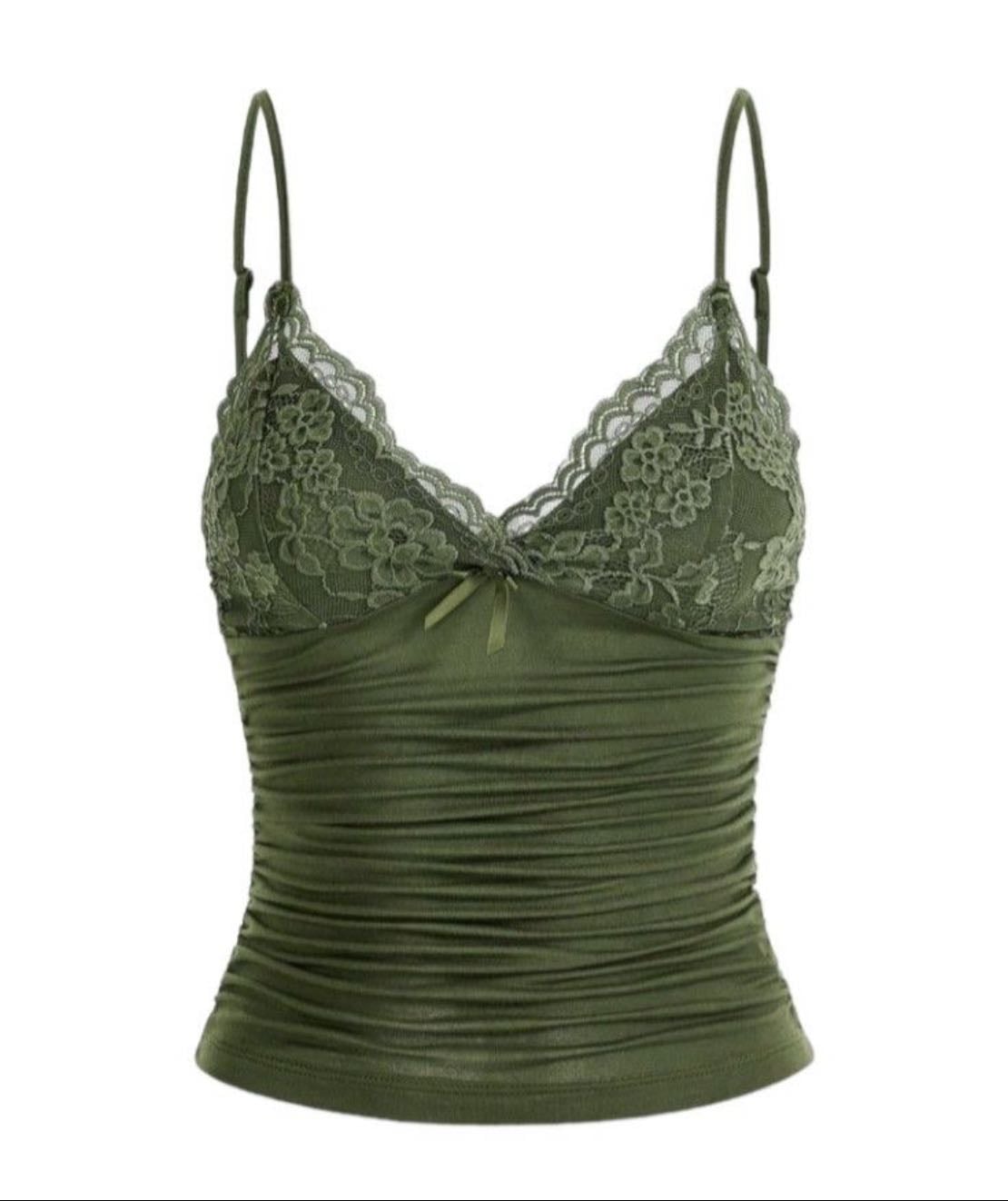 Top verde cute