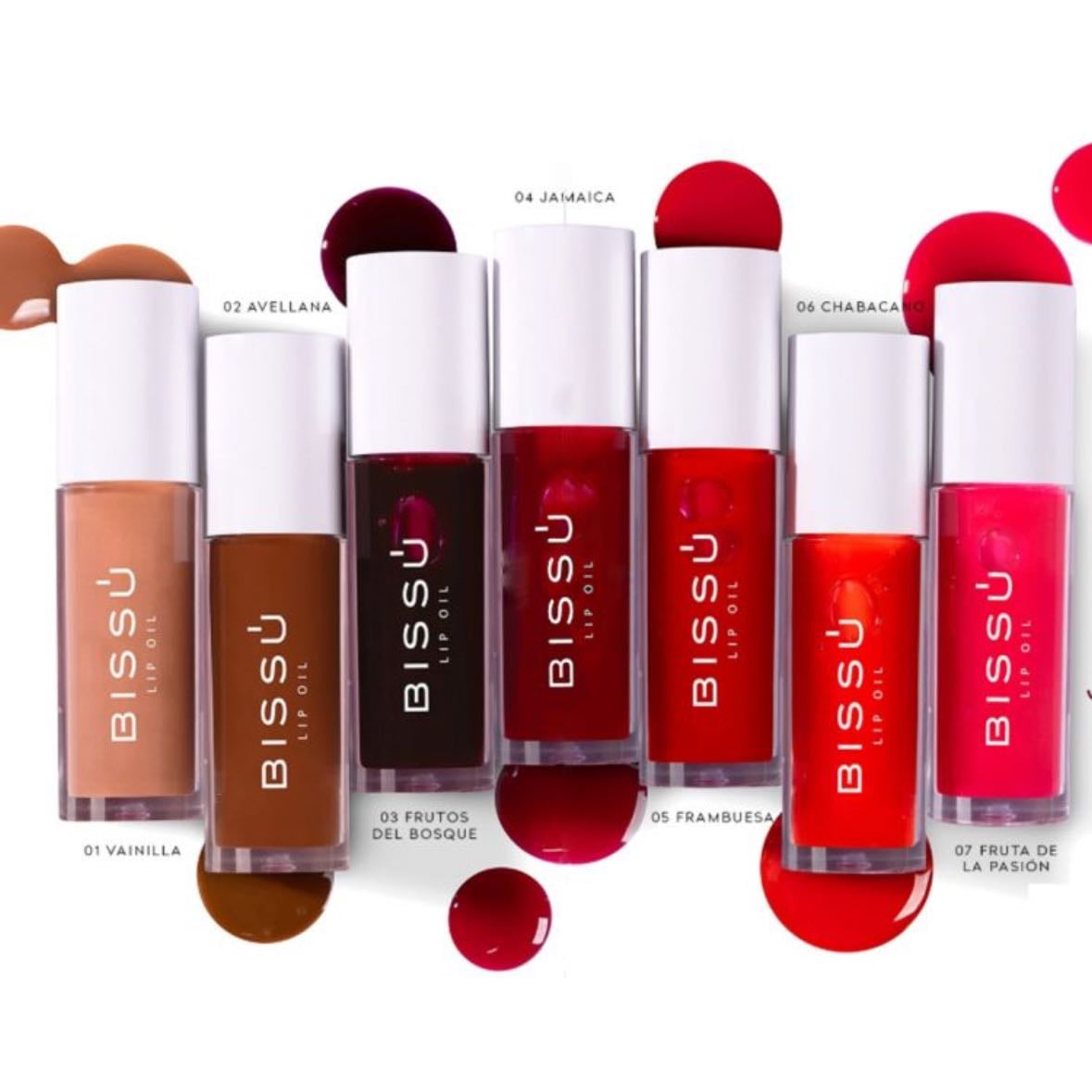 Bissu Lip oil tono frutos del bosque o jamaica