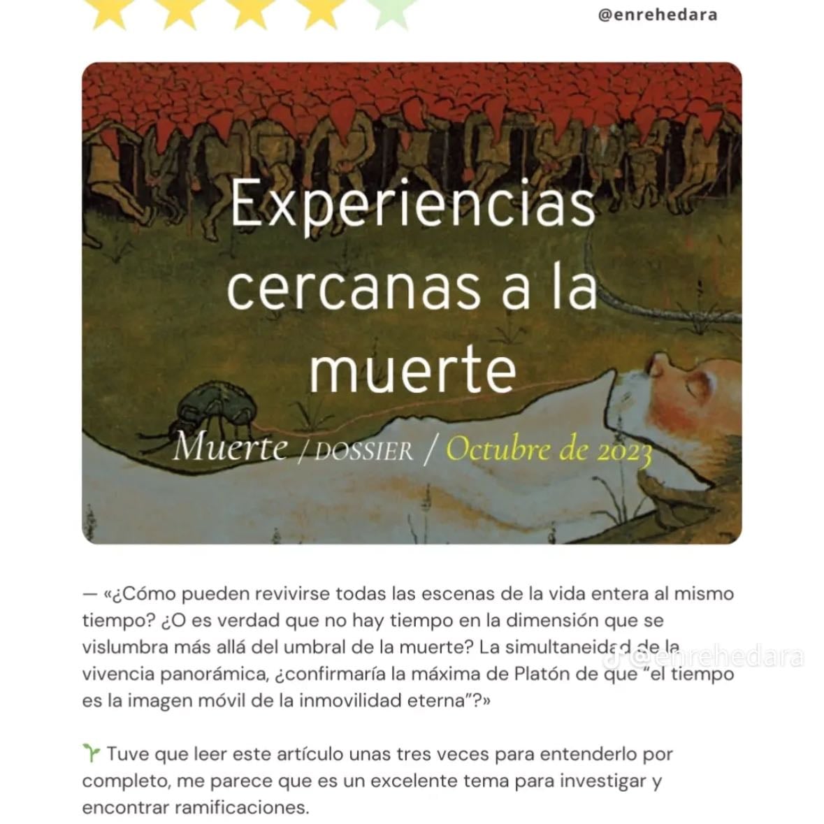 Experiencias cercanas a la muerte