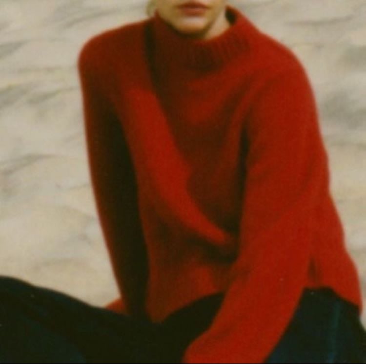 Red sweater