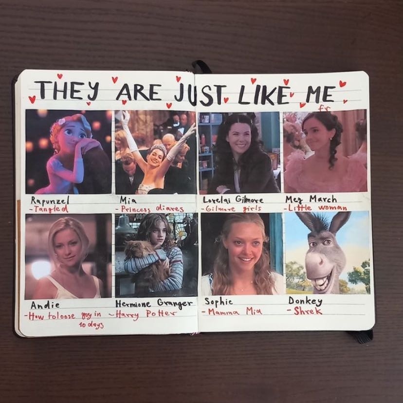 just like me charcters