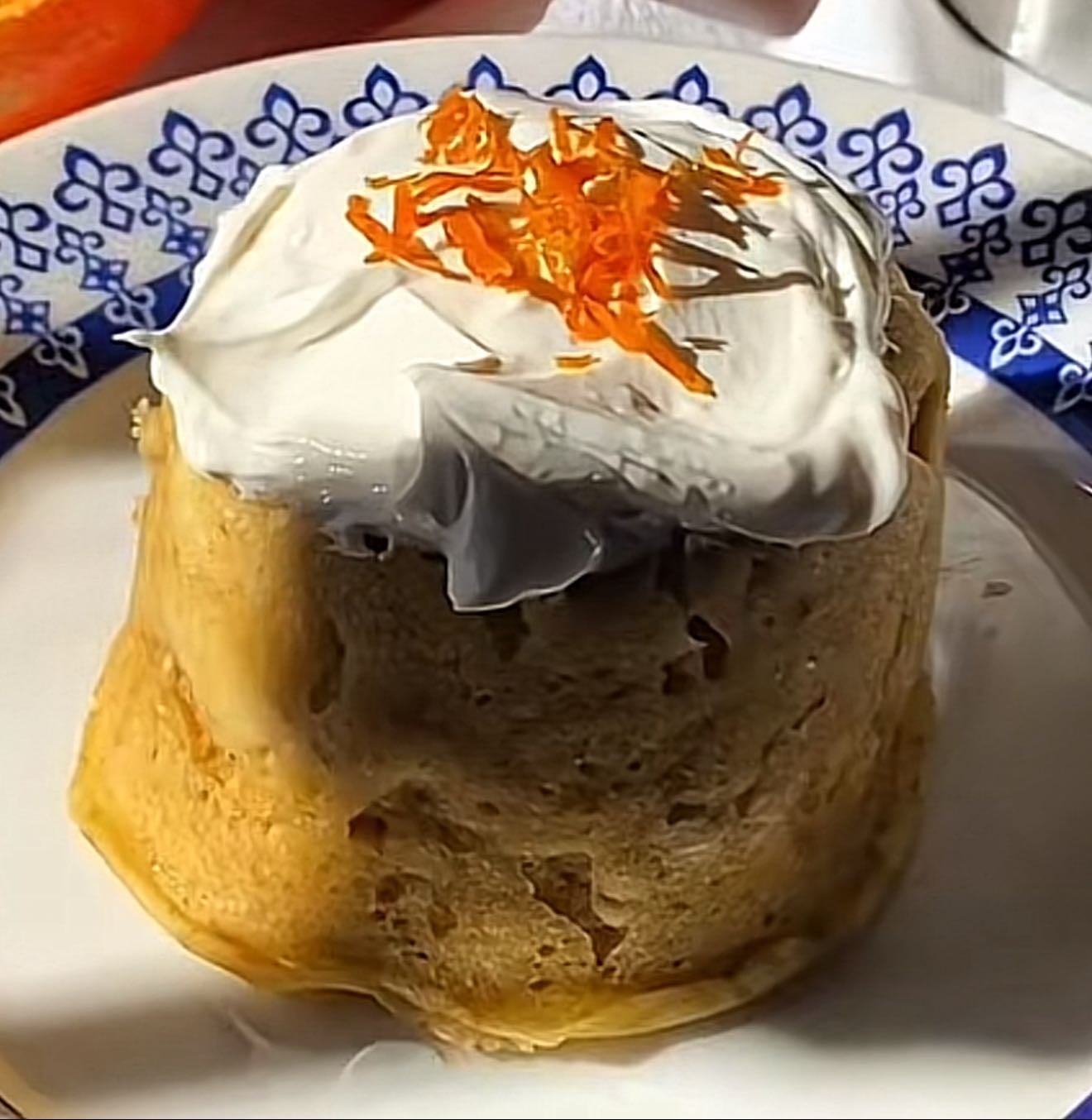 Mug cake de mandarina