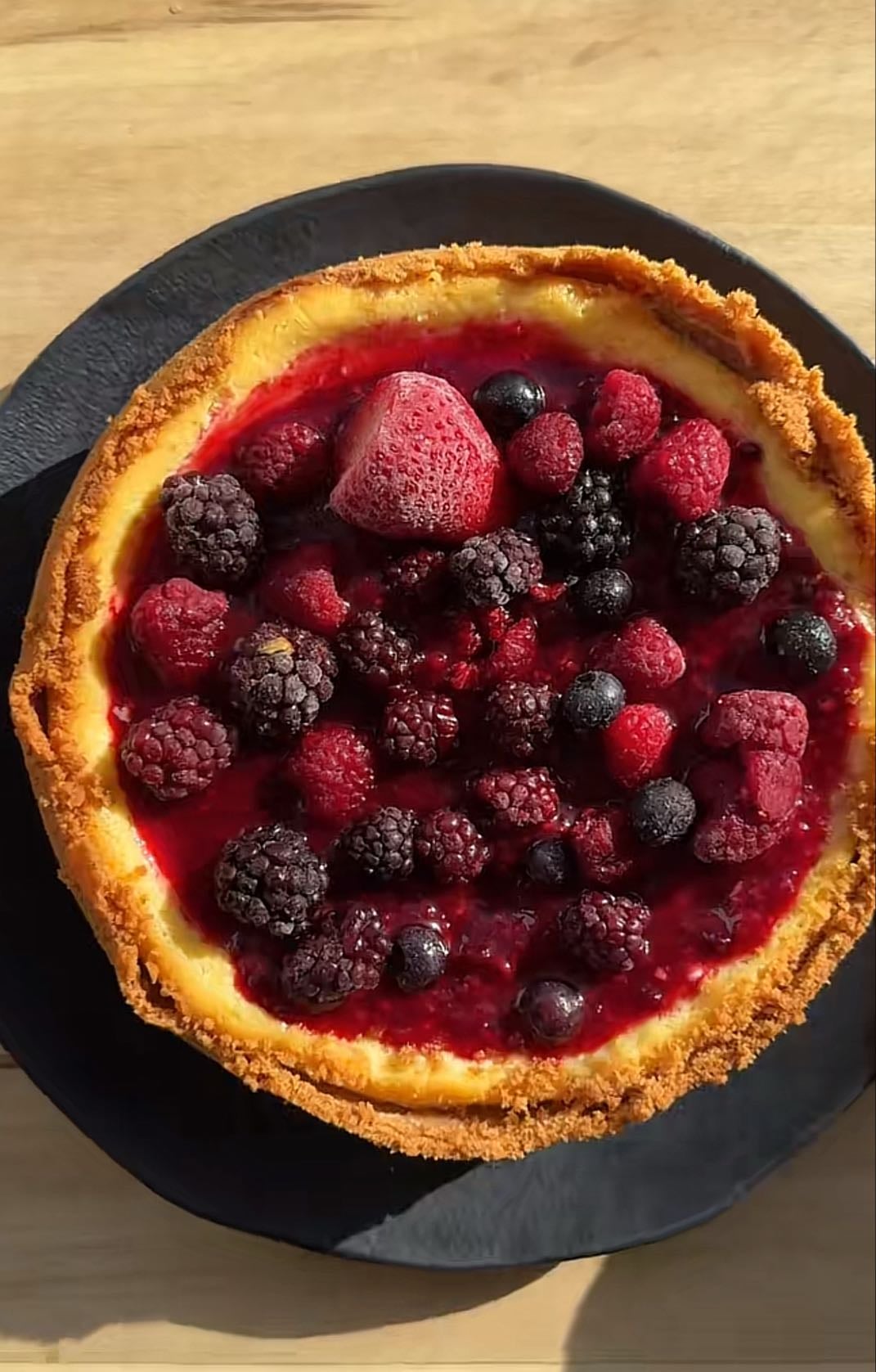 Cheesecake de frutos rojos