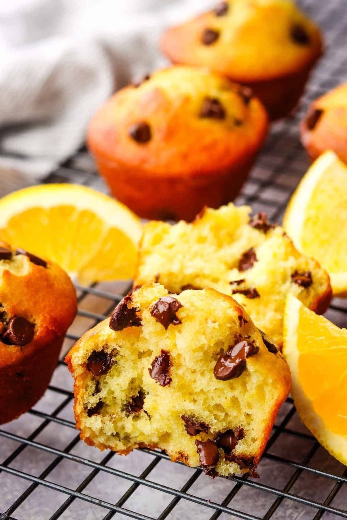 Muffins de naranja con chocolate