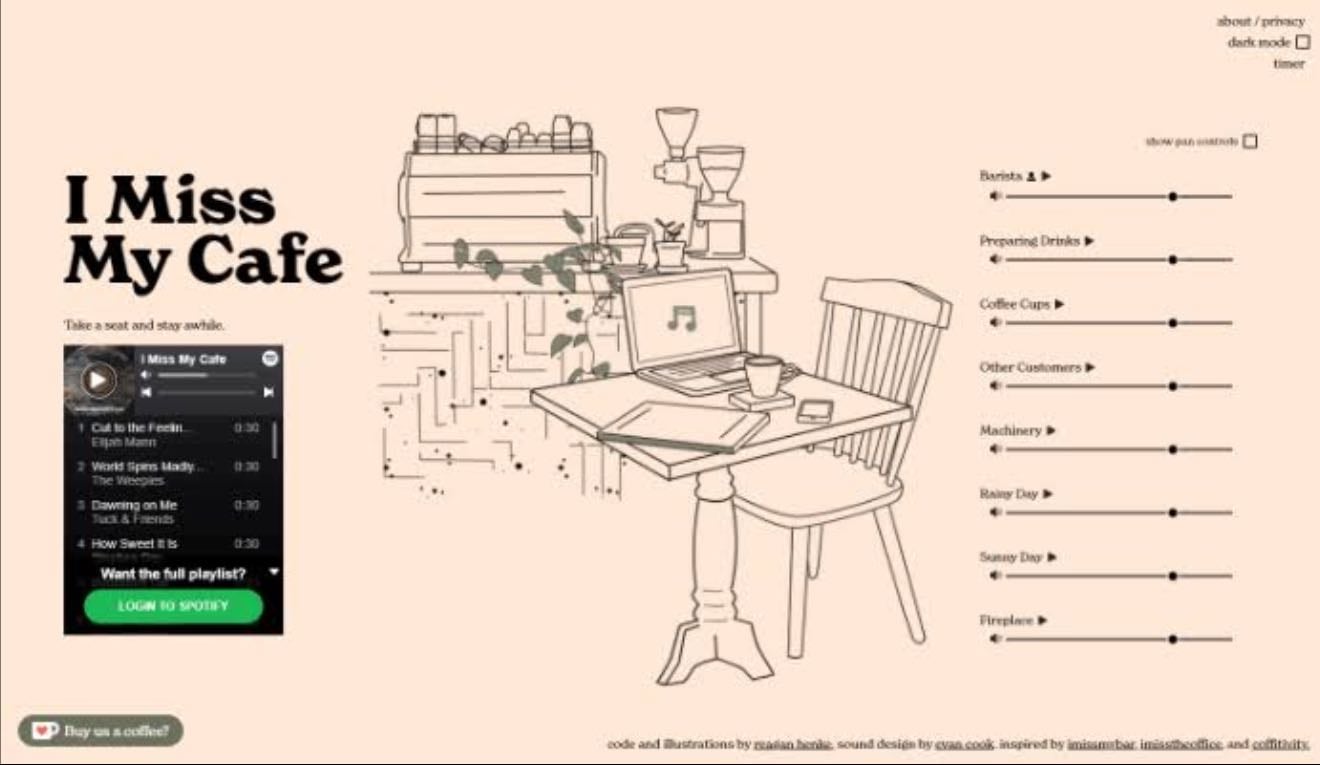 I miss my cafe