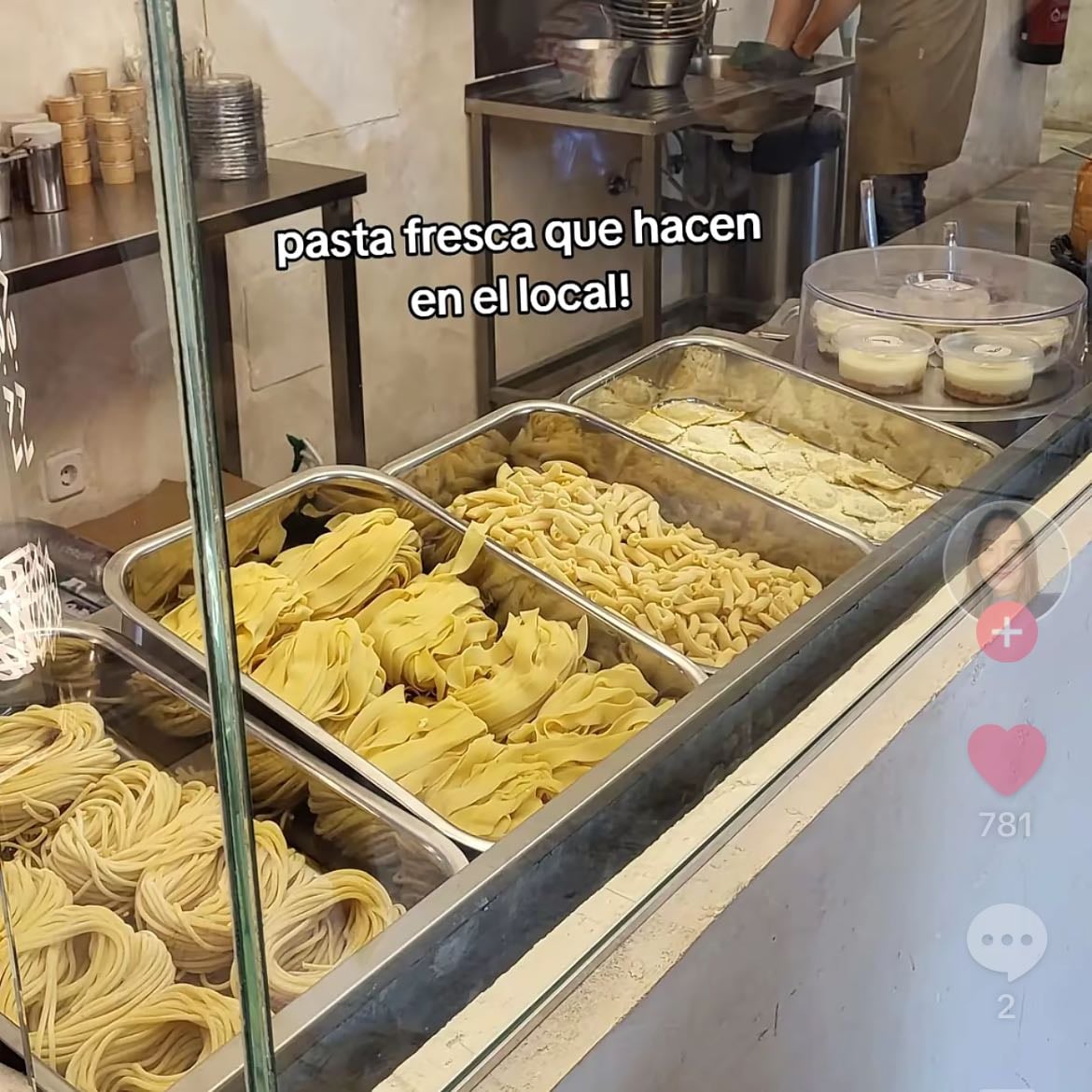 Pecorilo Pasta - take away y comer alli. Postre de limón recomendado