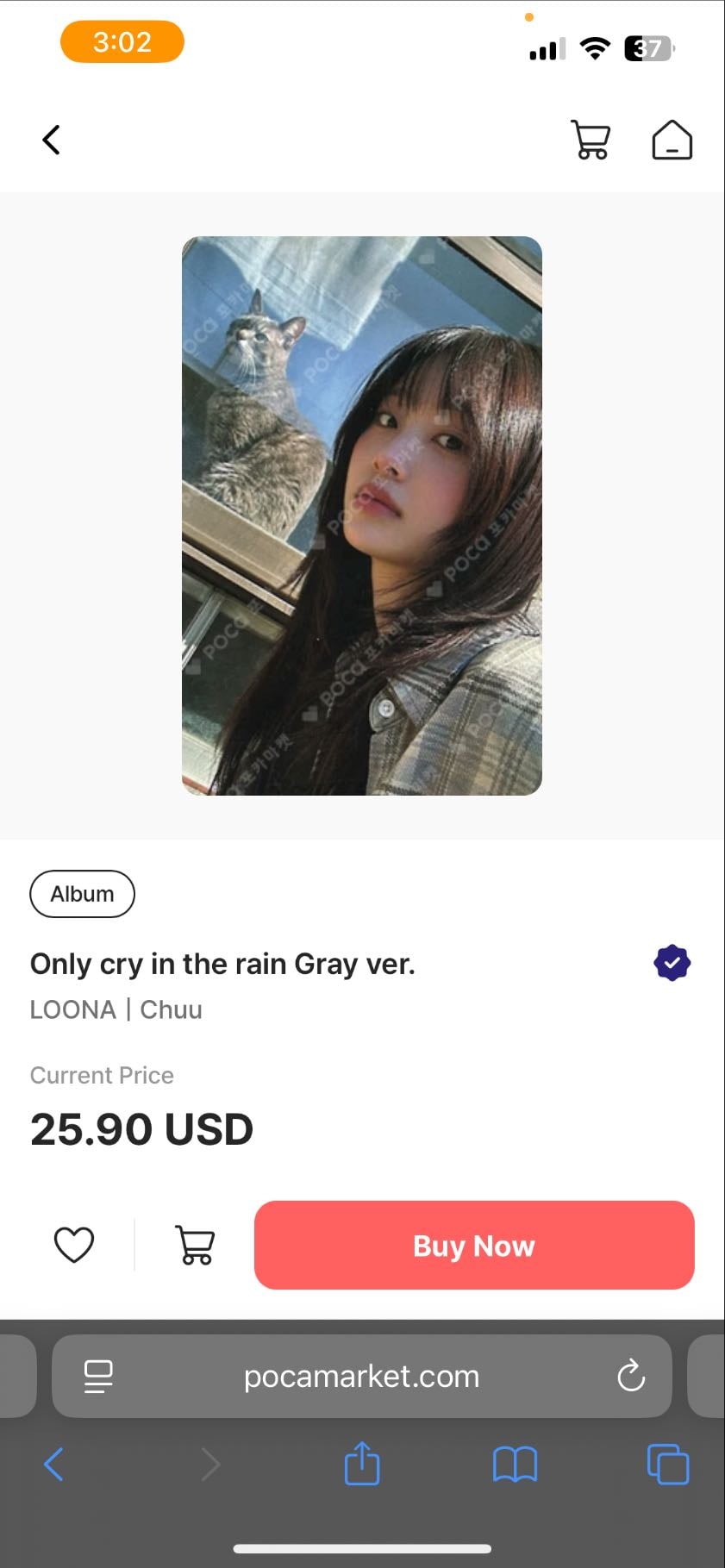 Chuu only cry in the rain - Gray ver