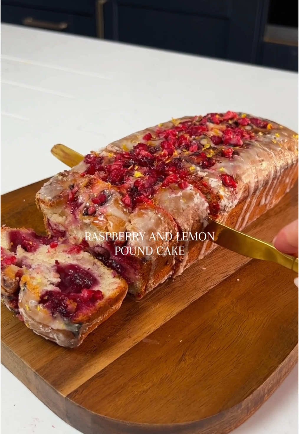 lemon & raspberry loaf