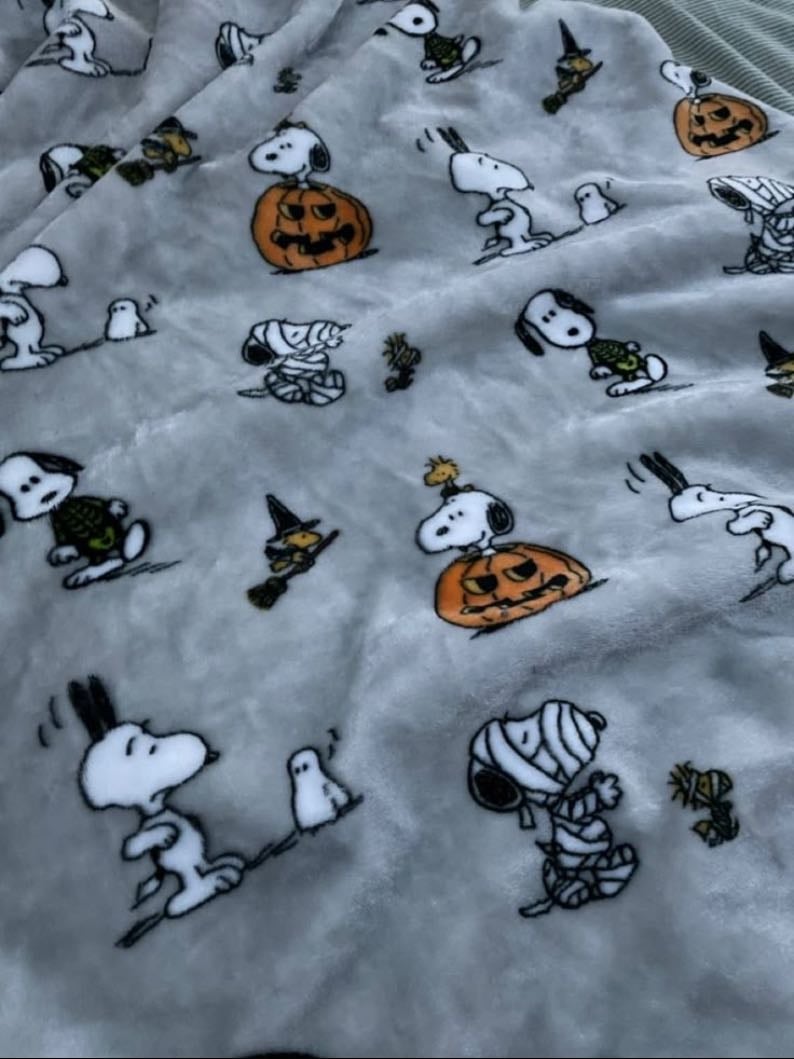 a halloween fluffy blanket