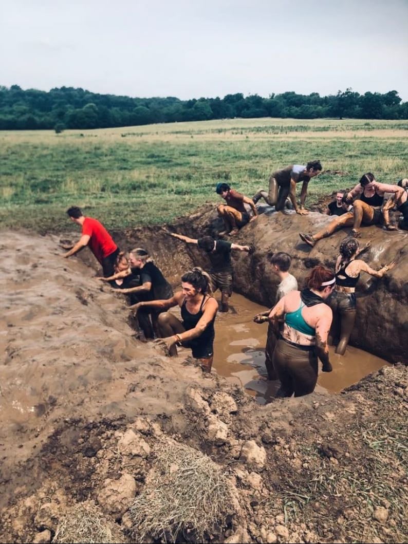 5. do one of them muddy runs for cancer or smth? - like them ones where u have to crawl through the mud and everything. Im pretty sure they are fundraisers for many different things tho 🤦♀️