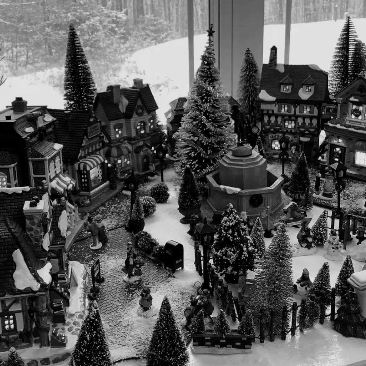 st. nicholas square village - this cute little xmas village would be the best addition to decorate for the holidays
