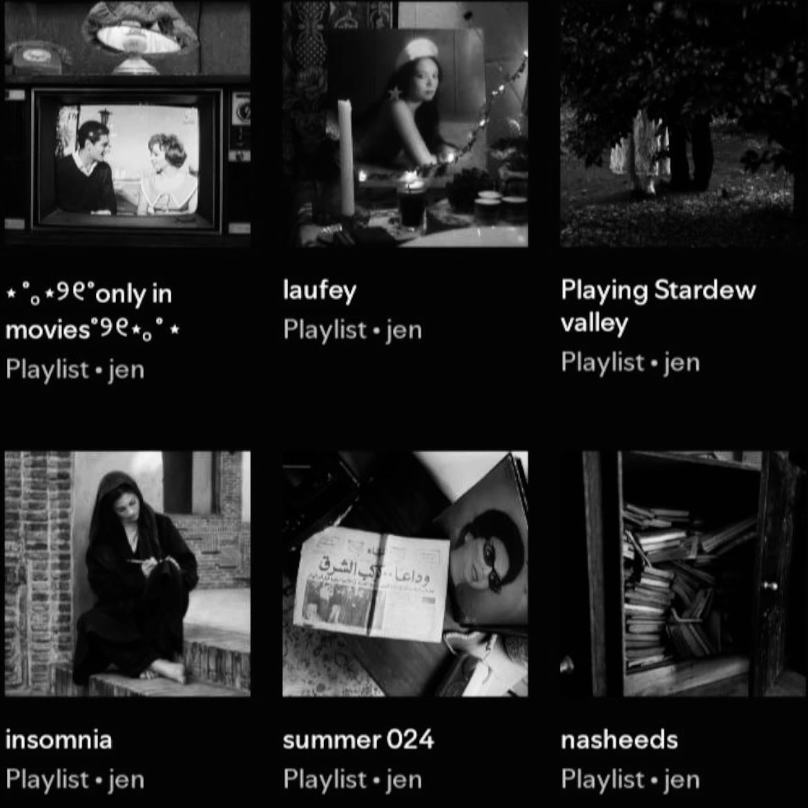 making spotify playlists - my favourite pass time