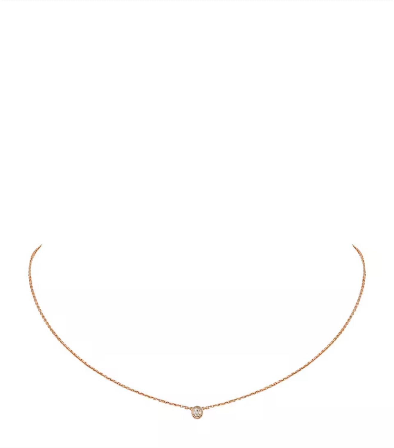 Cartier D’amour Diamond Pendant Necklace