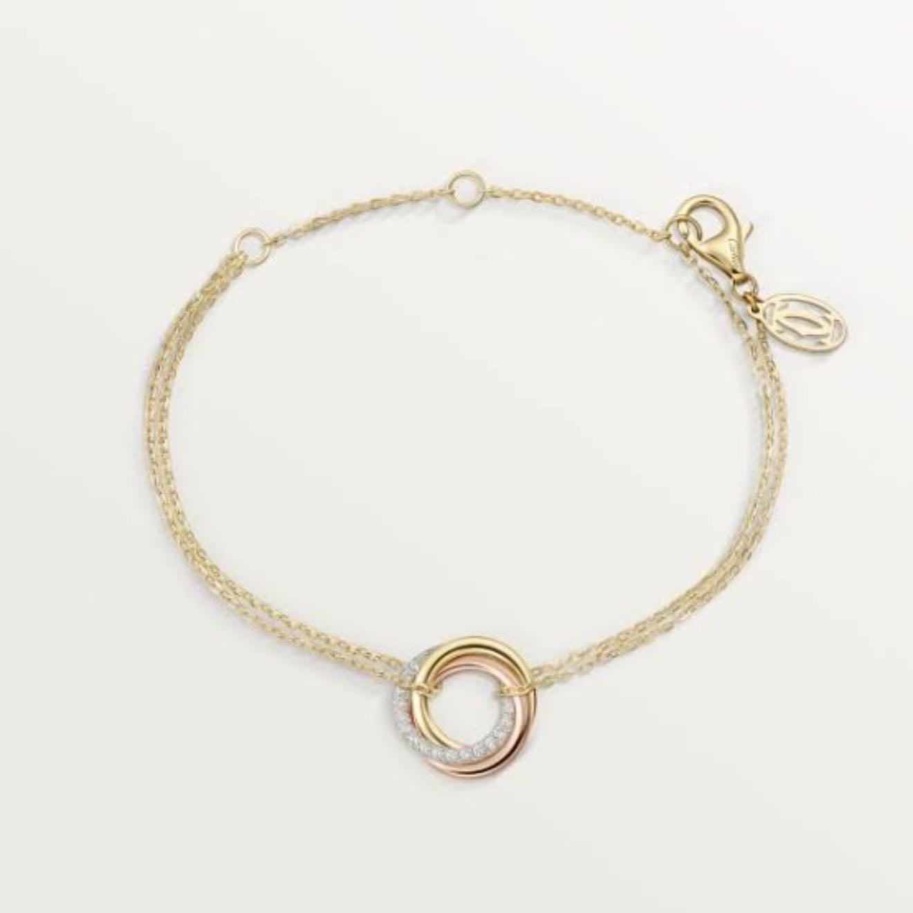 Cartier Trinity Bracelet In Chain - Diamond Ver
