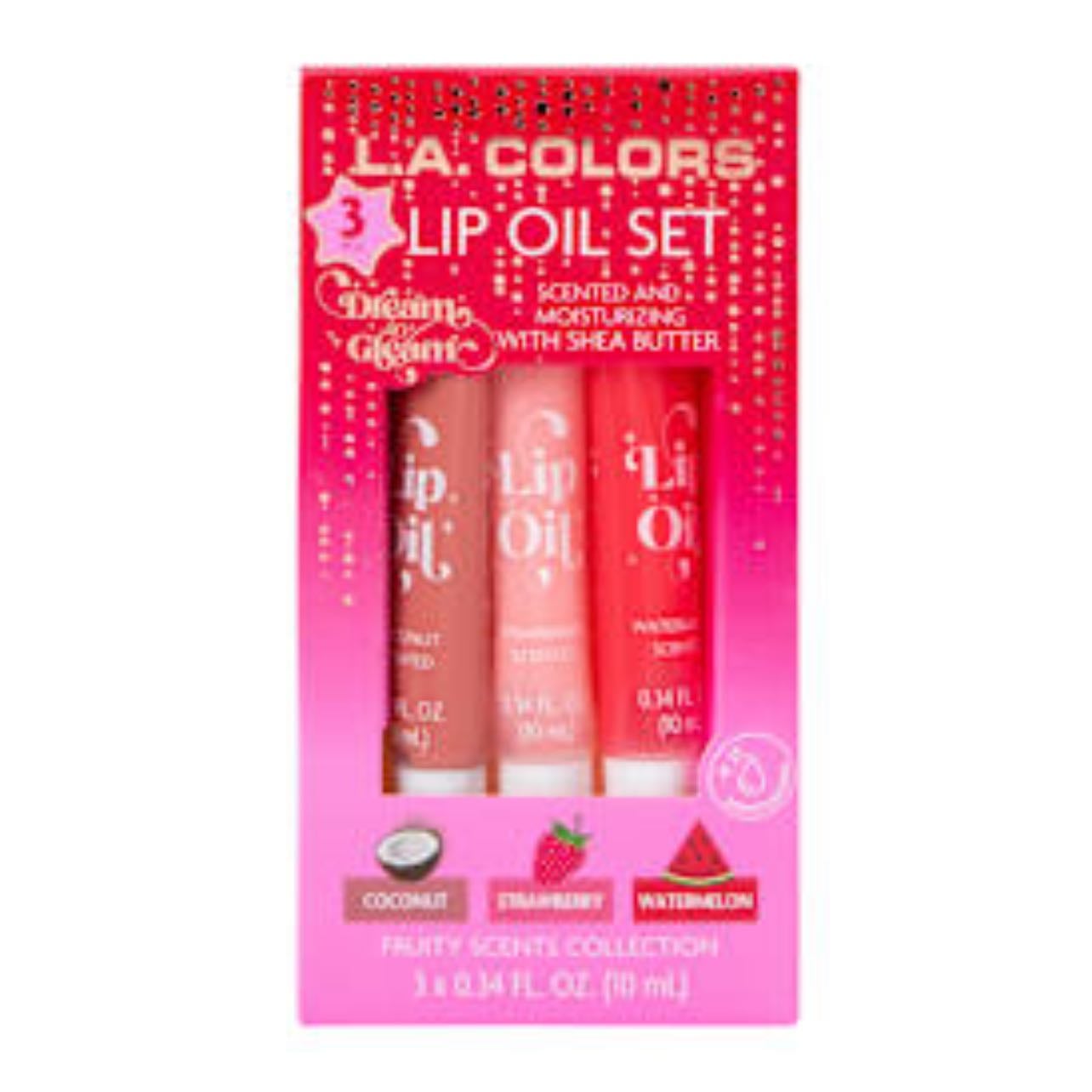 LA colors lip oil set