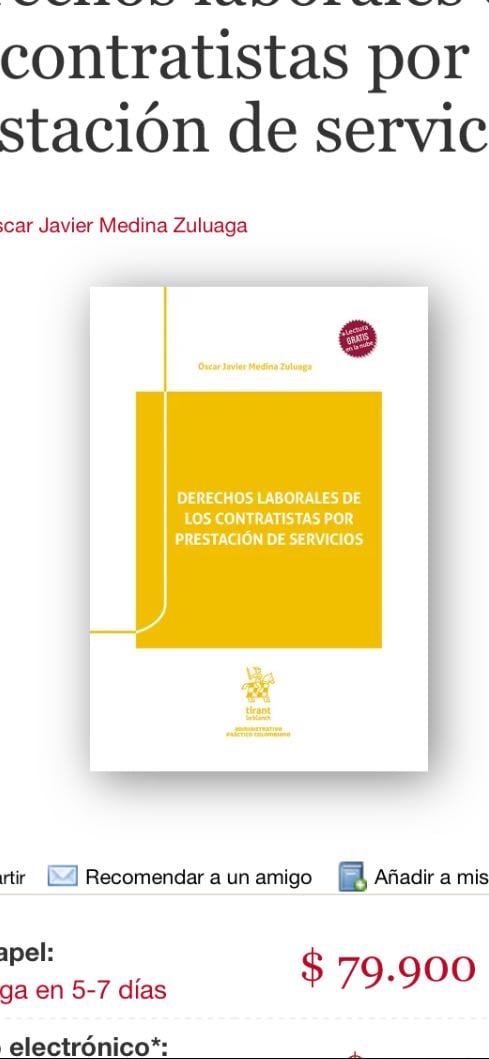 Derechos laborales de los contratistas por prestación de servicios