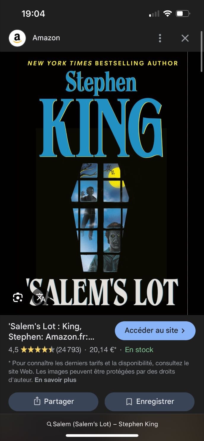 Salem (Salem’s Lot) – Stephen King