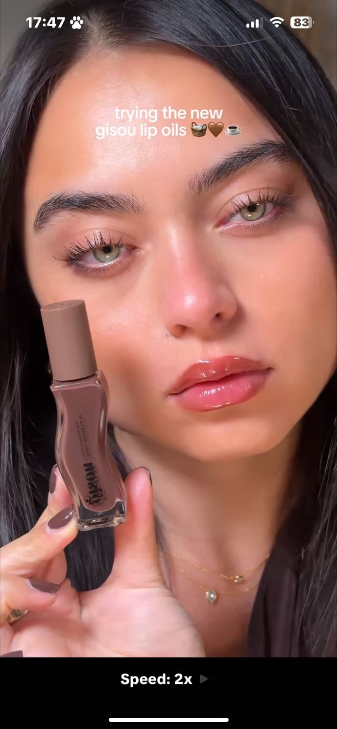 Gisou lip oil - milky mocha