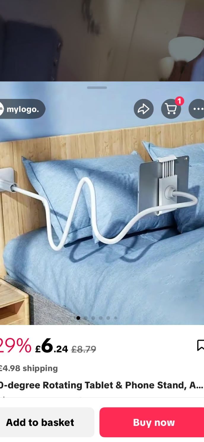 360-degree Rotating Tablet & Phone Stand