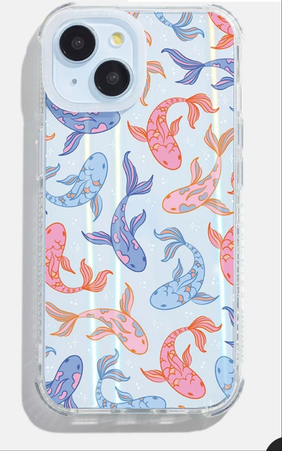 Colourful koi fish phone case from skinny dip