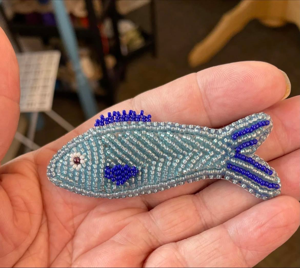 Bead embroidery