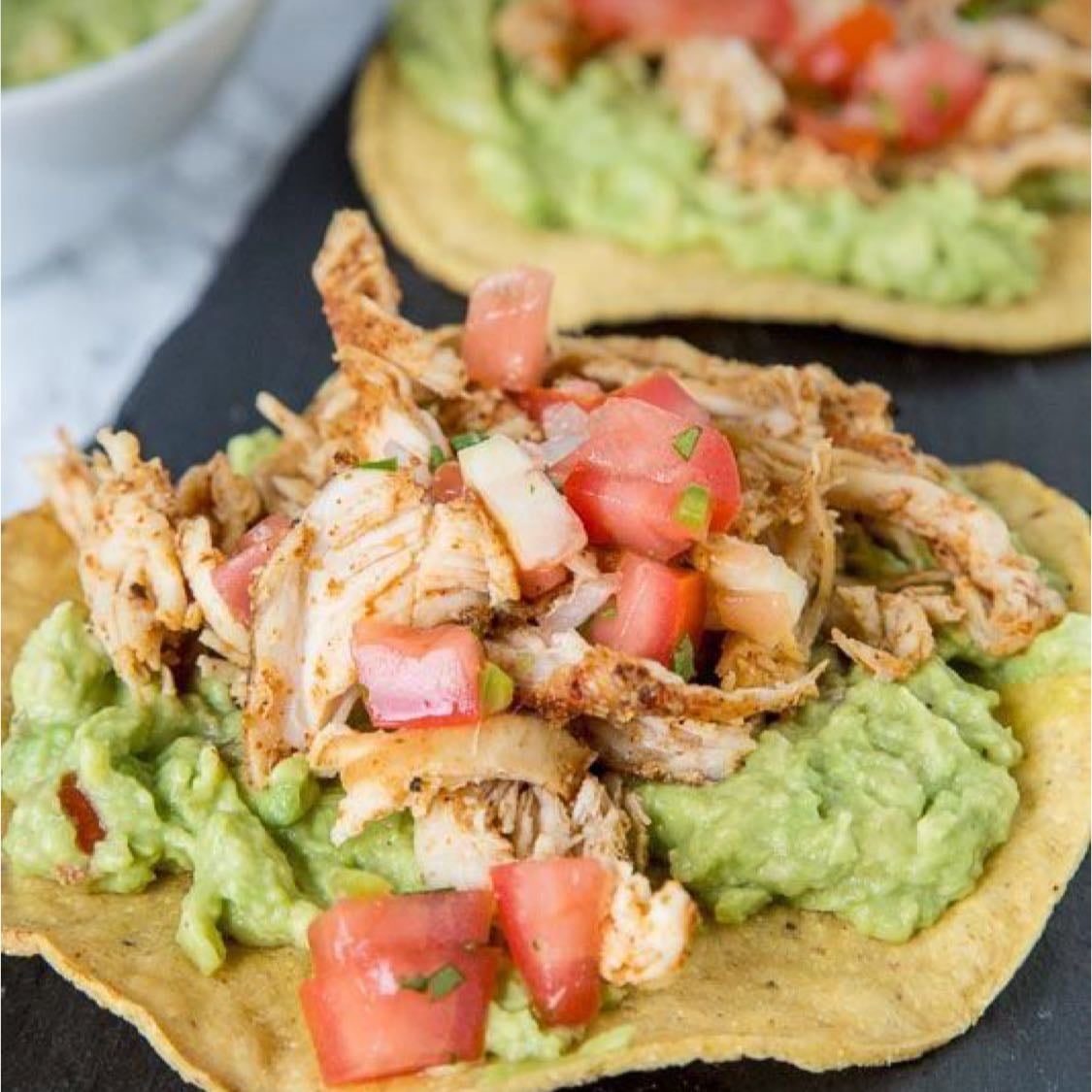 Tostadas de pollo