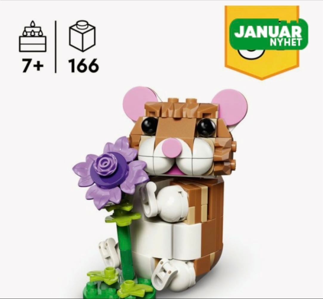 Cute Hamster With A Flower - 114kr