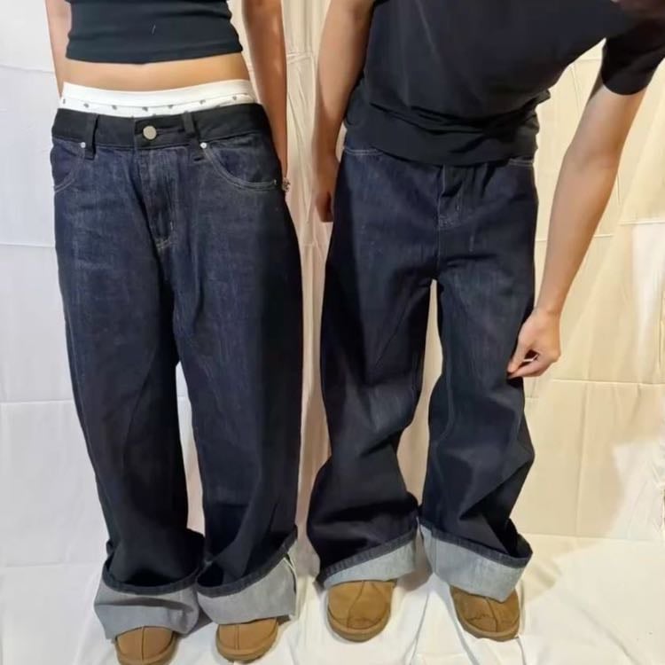 raw denim jeans