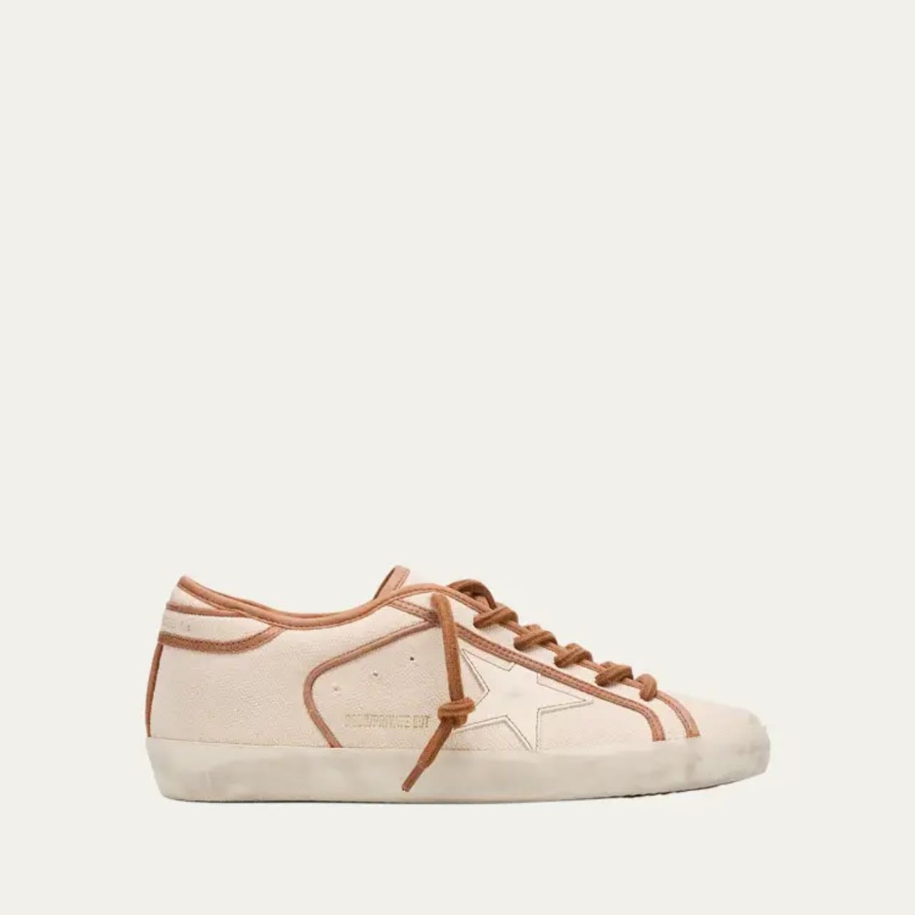 GG Superstar Canvas Low-Top Sneakers - Color: Cream Cognac