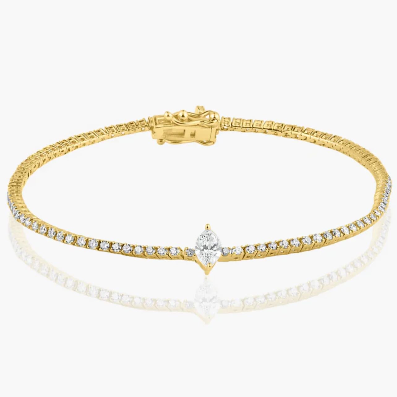 Abigail Wong Fancy Cut Centered Tennis Bracelet - $4200