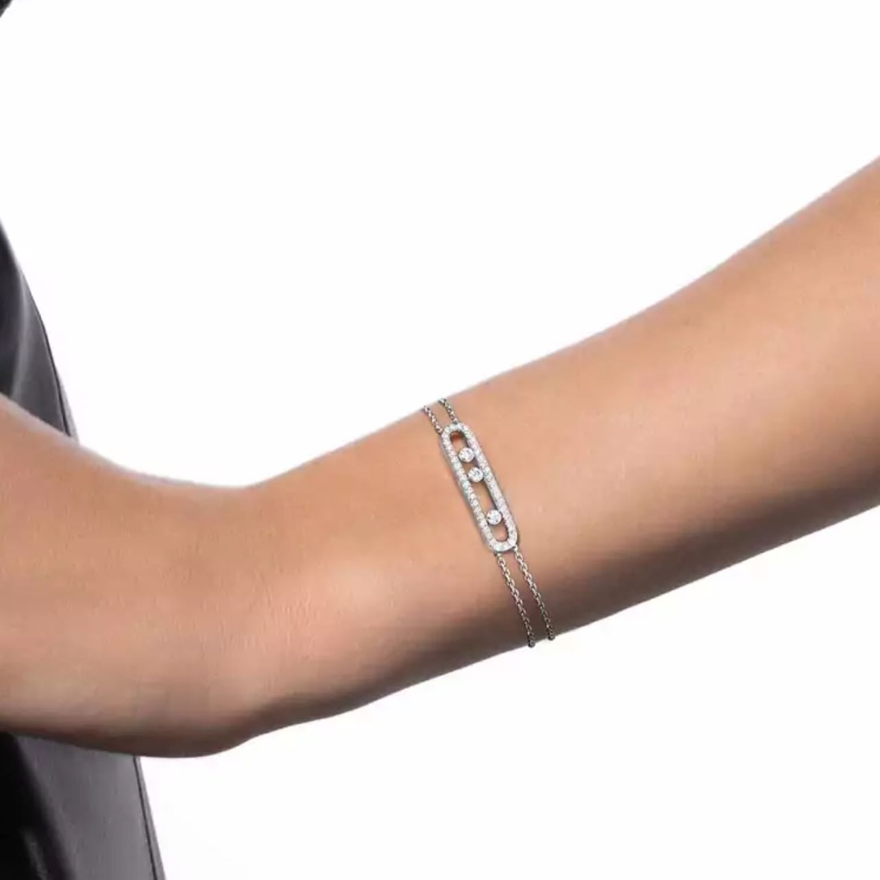 APM Wavy Silver Bracelet - $220