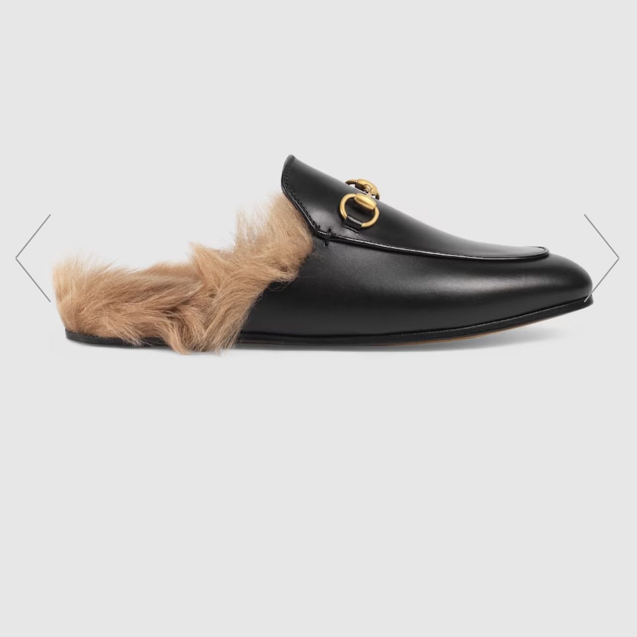 Gucci Princetown Slippers - Color: Black