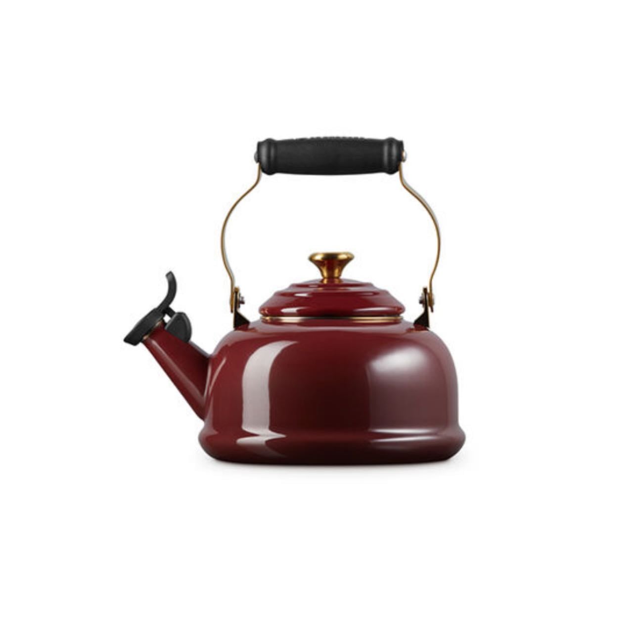 Le Creuset Classic Whistling Kettle with Gold Knob - Color: Rhône
$135