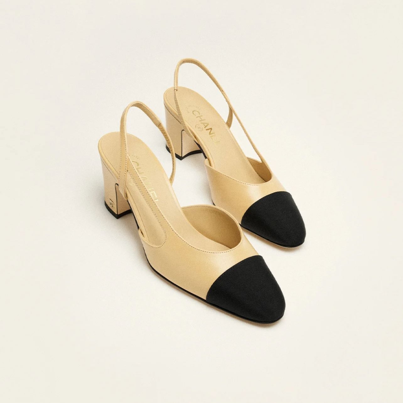 Chanel Slingbacks - Color: Beige