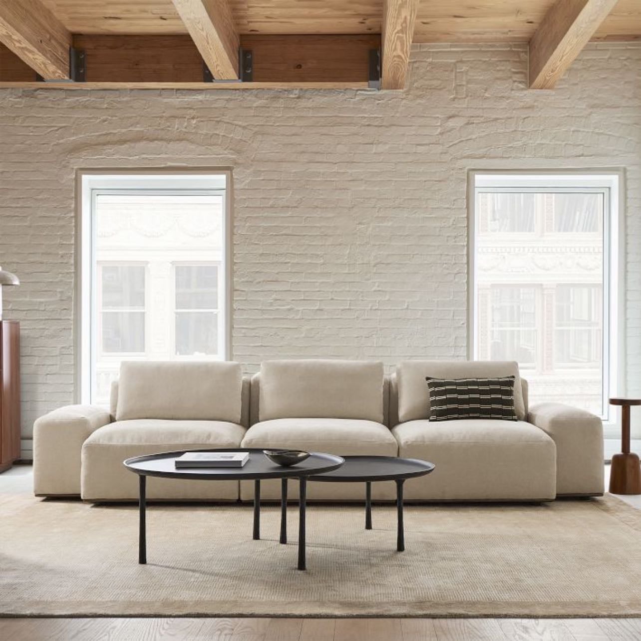 West Elm Quinten 3-Piece Chaise Sectional - Color: Sand Velvet
$2497