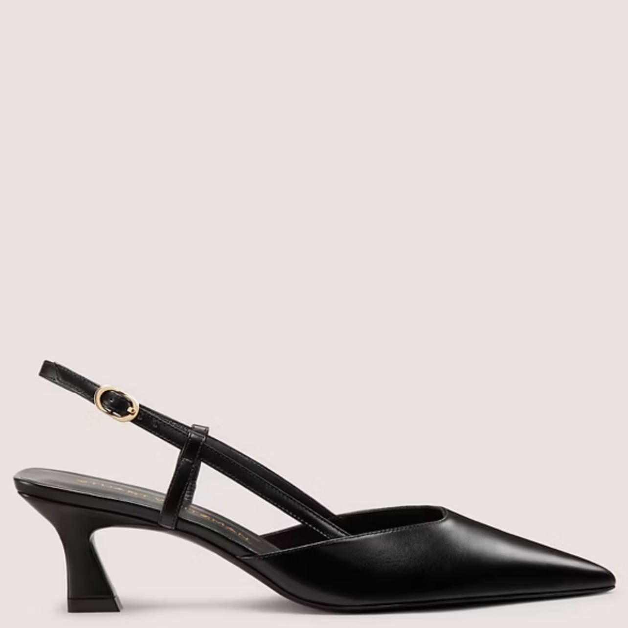 Stuart Weitzman Vinnie 50 Slingback - Color: Black
