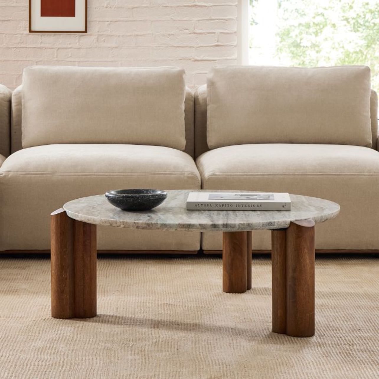 West Elm Lorraine Marble Coffee Table - $899