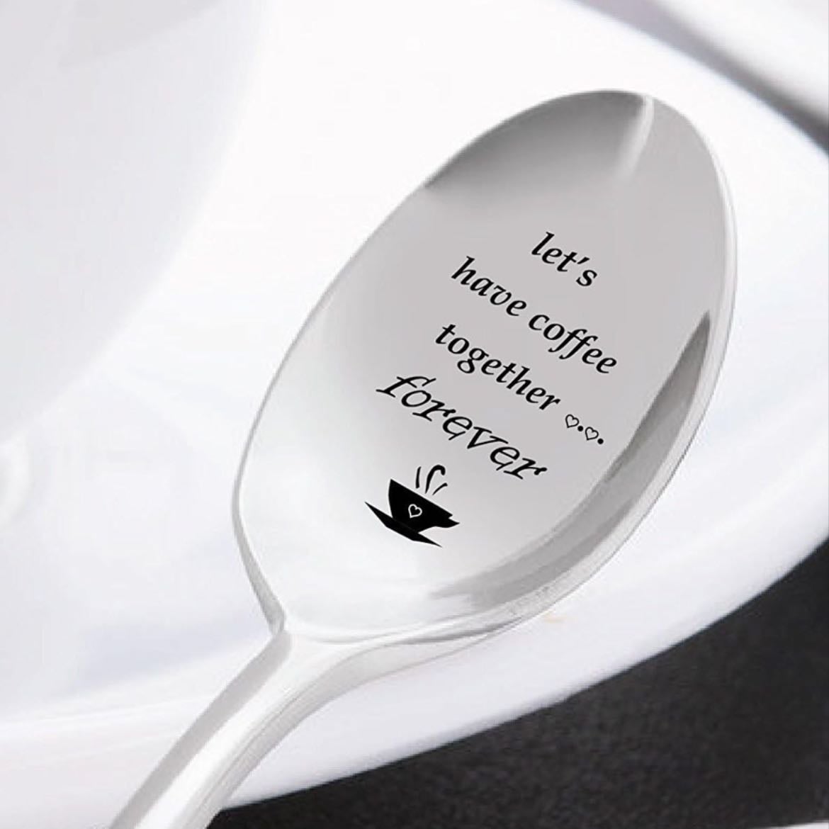Cucharita con frase - Para tus amigas del cafecito eterno