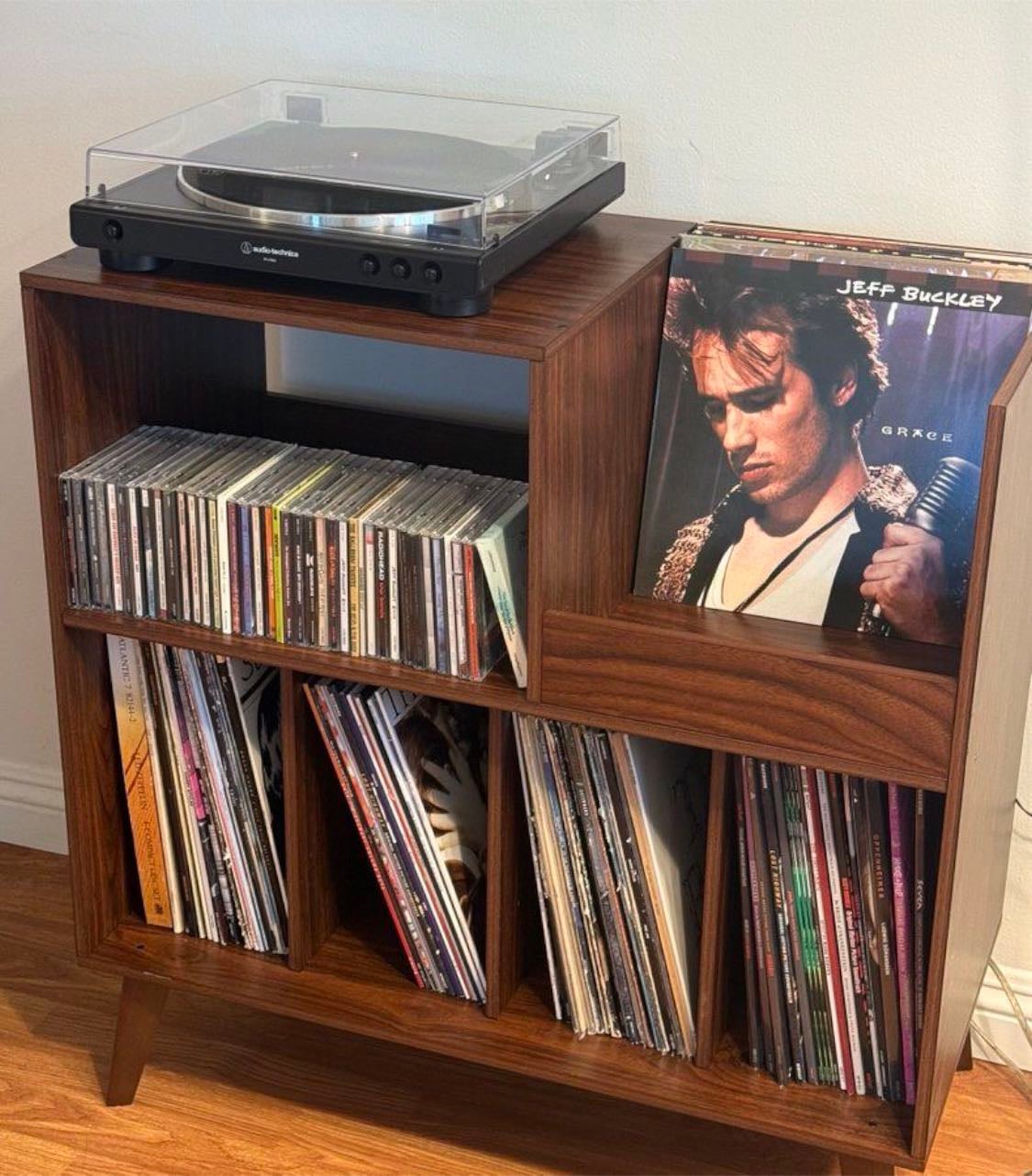 Vinyl and cd rack