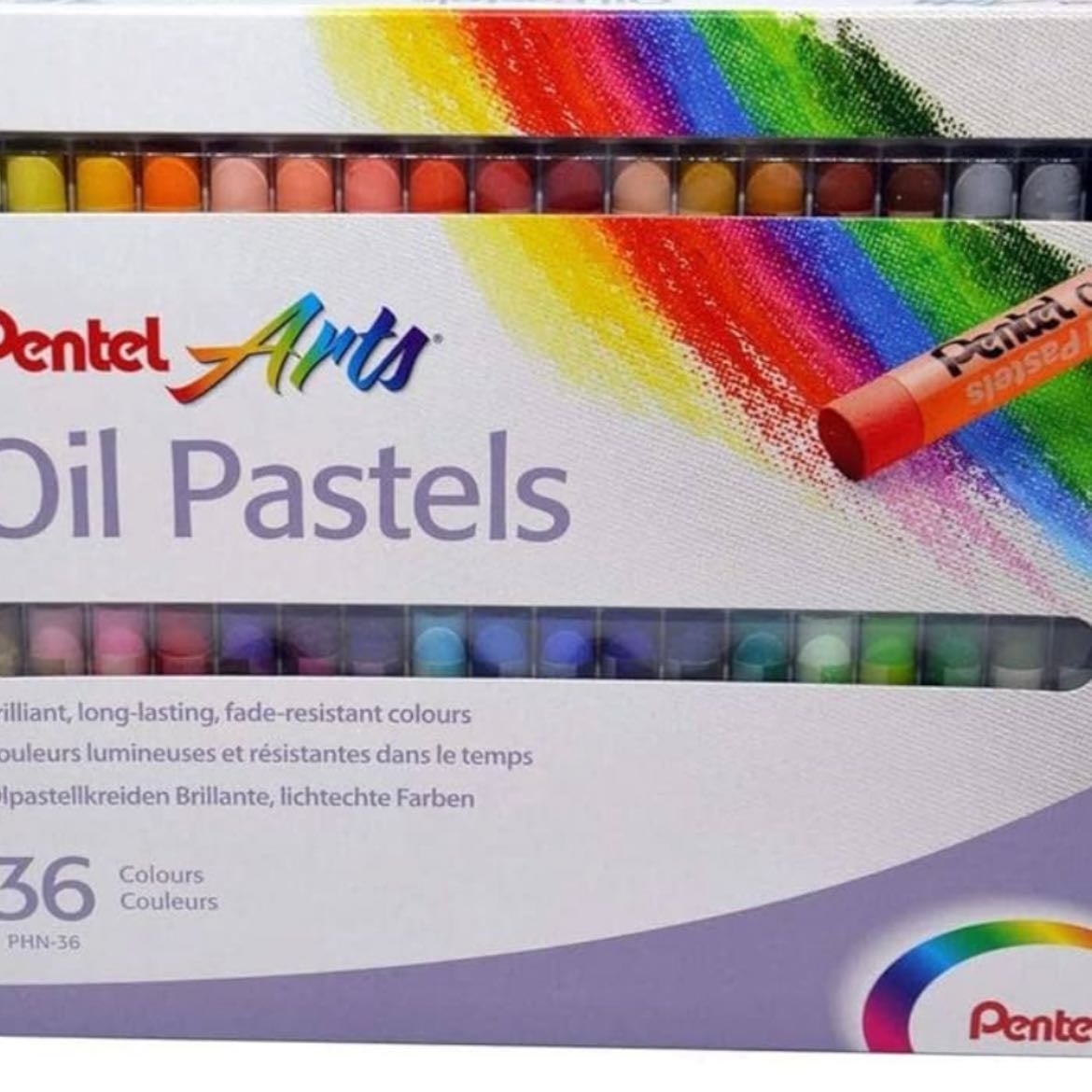 Pentel Giz Pastel Oleoso 36 Cores PHN-36 | Amazon.com.br - Amazon.com.br