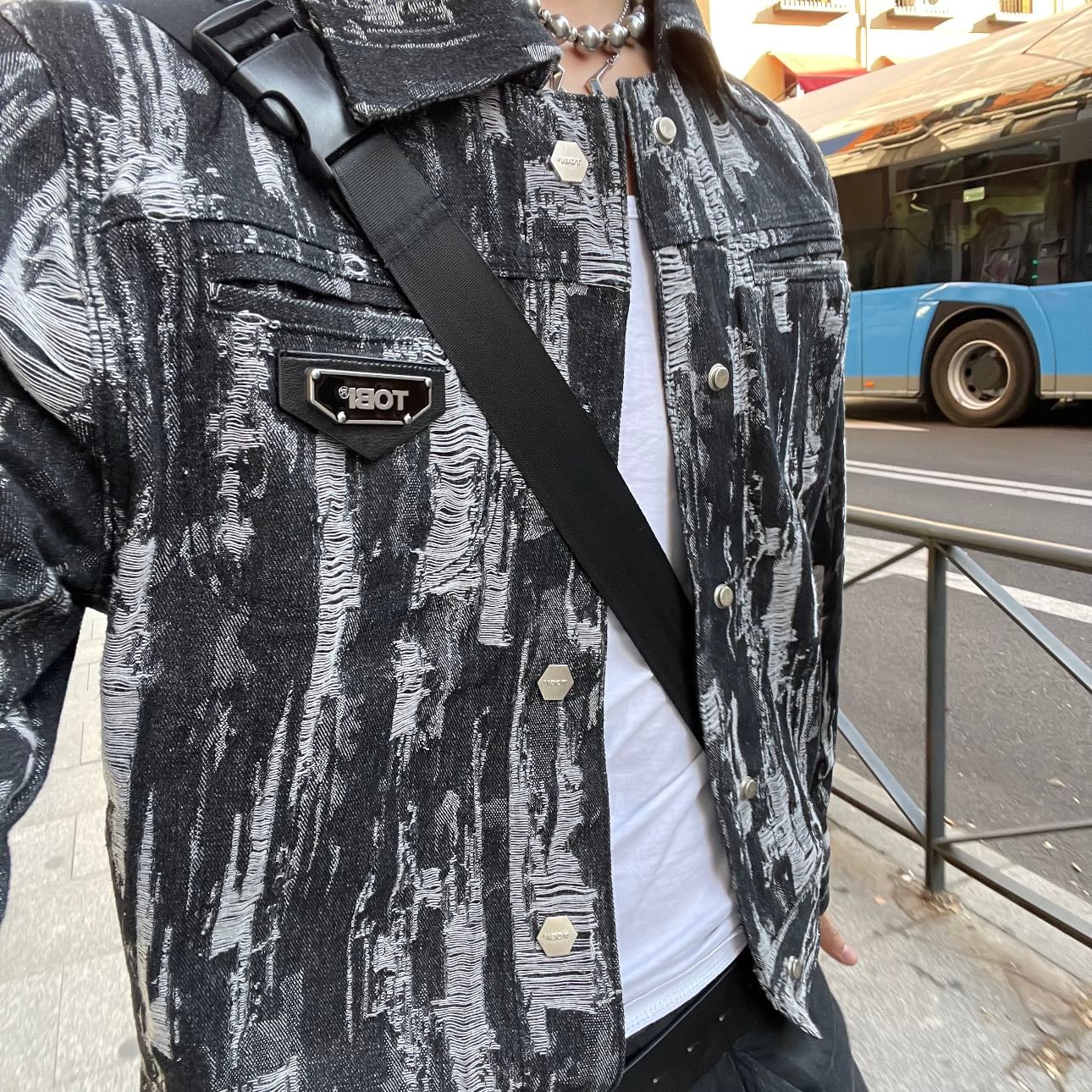 Denim Jacket - Tobi.clo: Distressed Denim Jacket