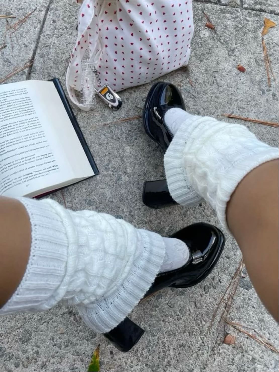 Leg warmers and heels