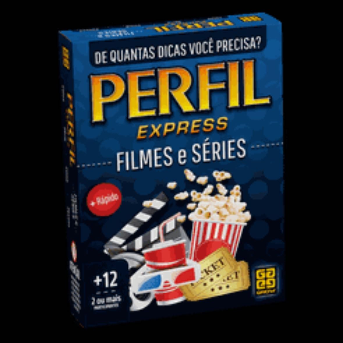 Perfil express Séries e filmes - A mesma ideia do jogo clássico, mas sem precisar de tabuleiro e temático sobre Filmes e Series!