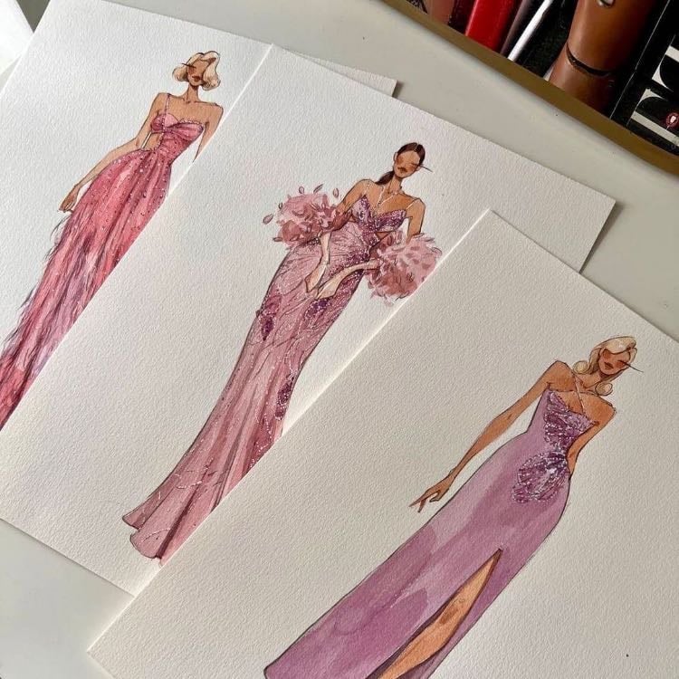 Design clothes - It doesn’t have to be as perfect as the image, it’s not about perfection but creativity! If you don’t really know what to draw you can always take inspiration on a real piece