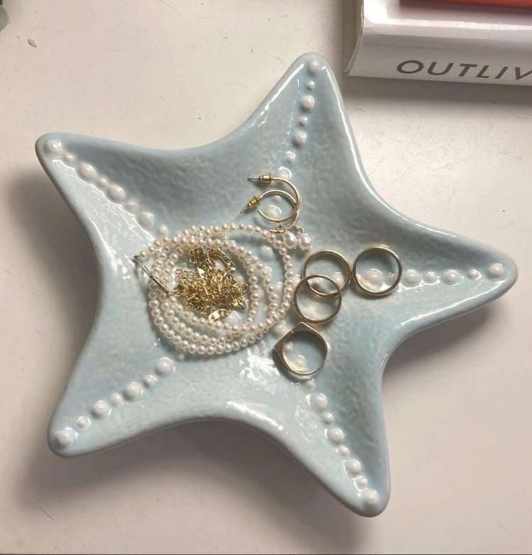 Make a jewelry holder - You can make it out of clay or you can just paint over a plate