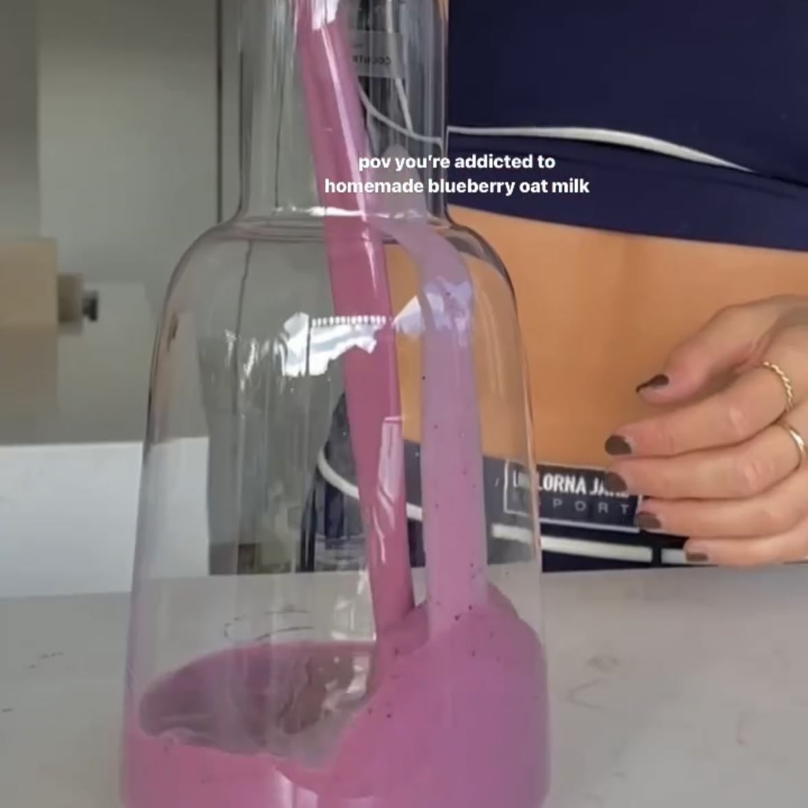 Instagram - blueberry oat milk