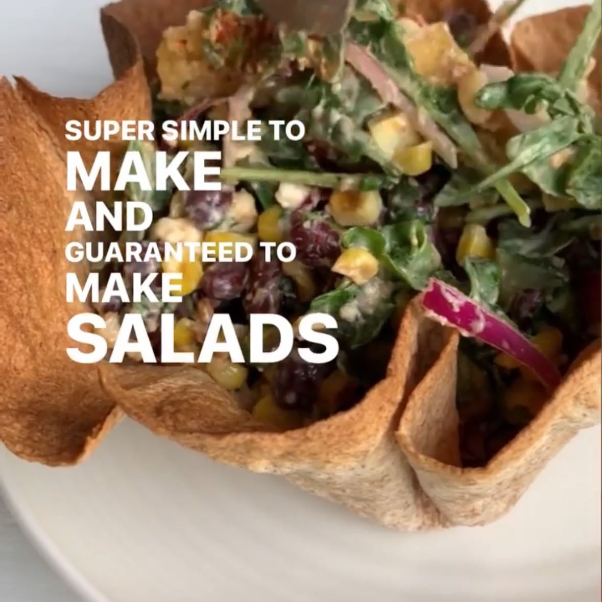 Instagram - salad with tortilla