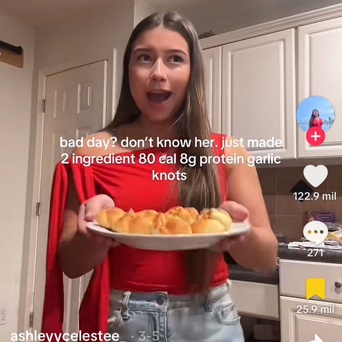 TikTok - garlic bread protein