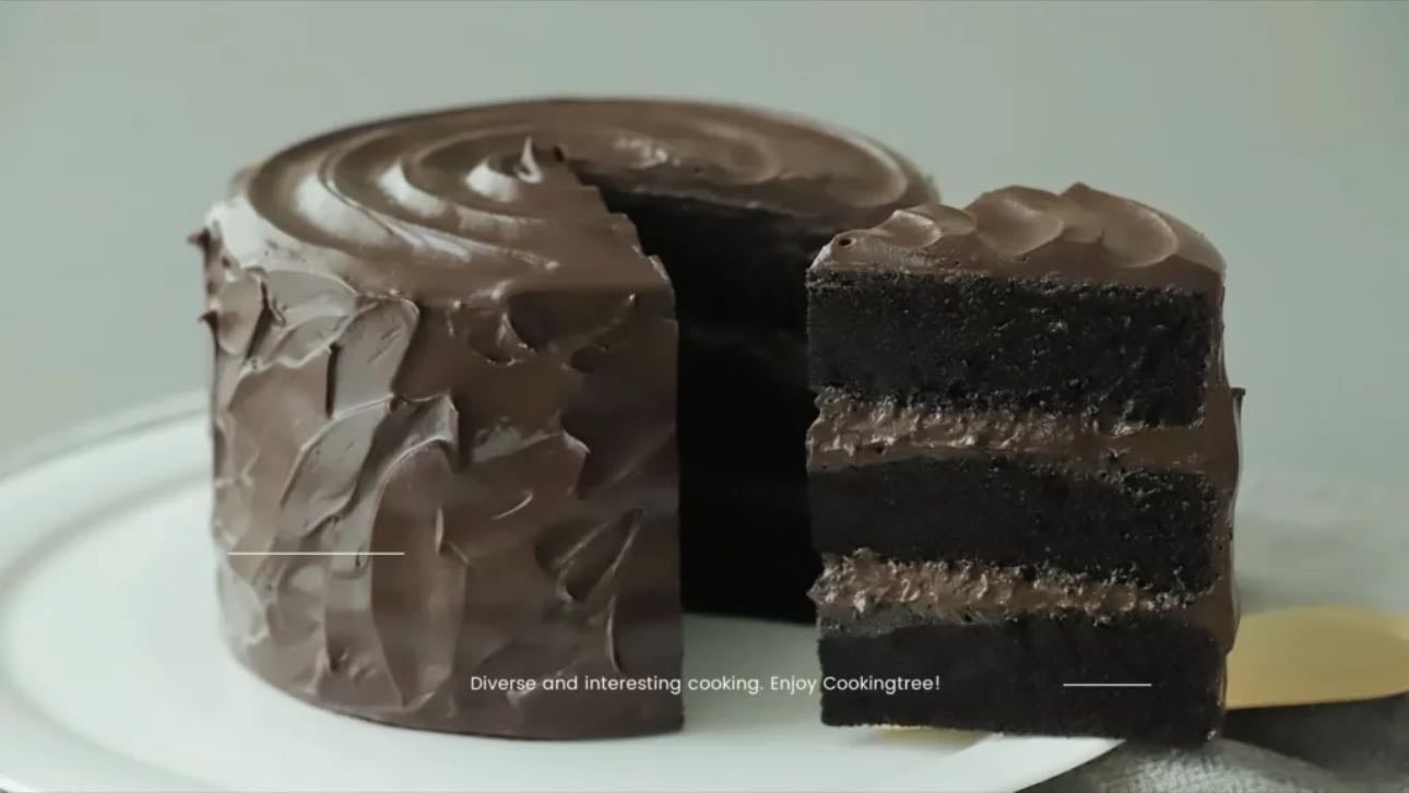 Moist Chocolate Cake - By Cooking Tree