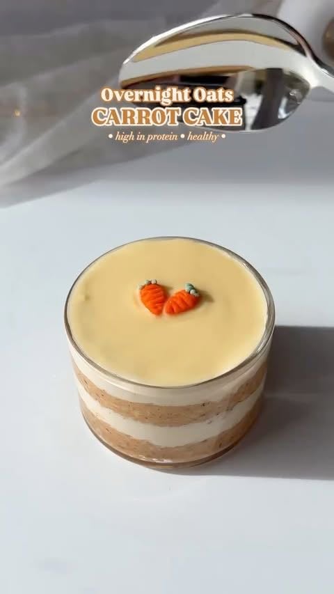overnight oats + carrot cake - Instagram